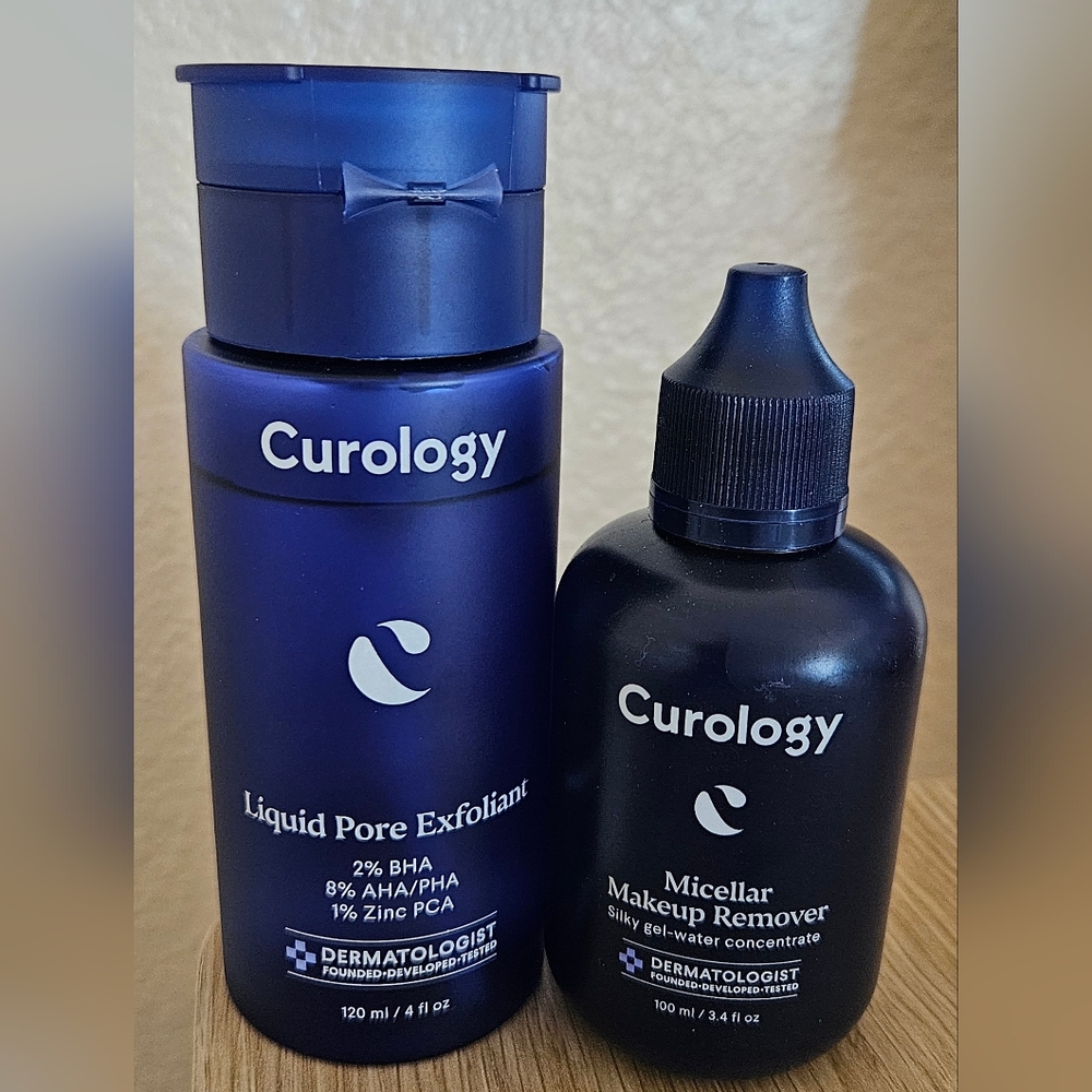 Curology Liquid Pore Exfoliant and Micellar Makeup Remover Set